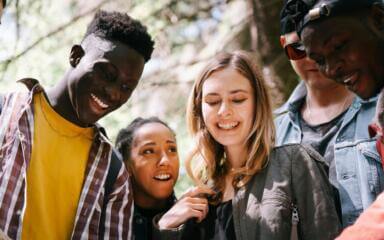 group of people in a community